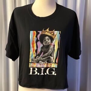 The Notorious B.I.G Women’s Crop Top- Size Large.